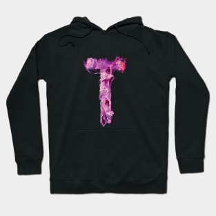 Colorful Painted Initial Letter T Hoodie